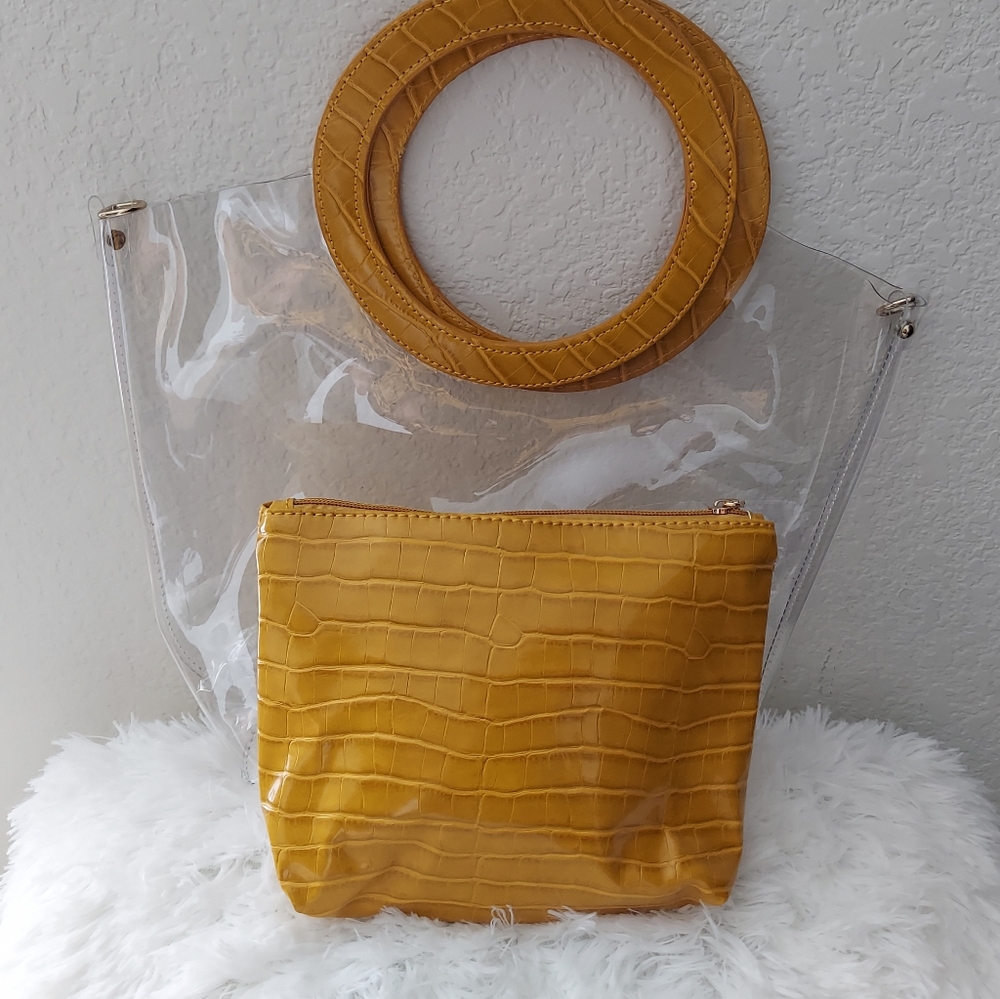 Clear tote bag